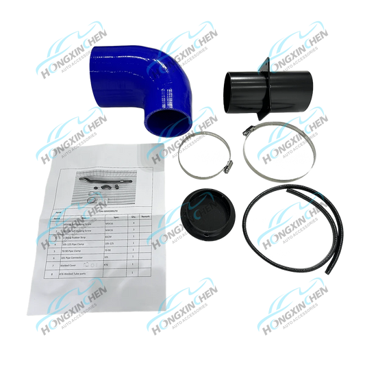 Customizable 4x4 Universal Stainless Steel Car Snorkel Air Intake for Pickup Trucks Fits D-Max Mazda Isuzu Sports Design Style