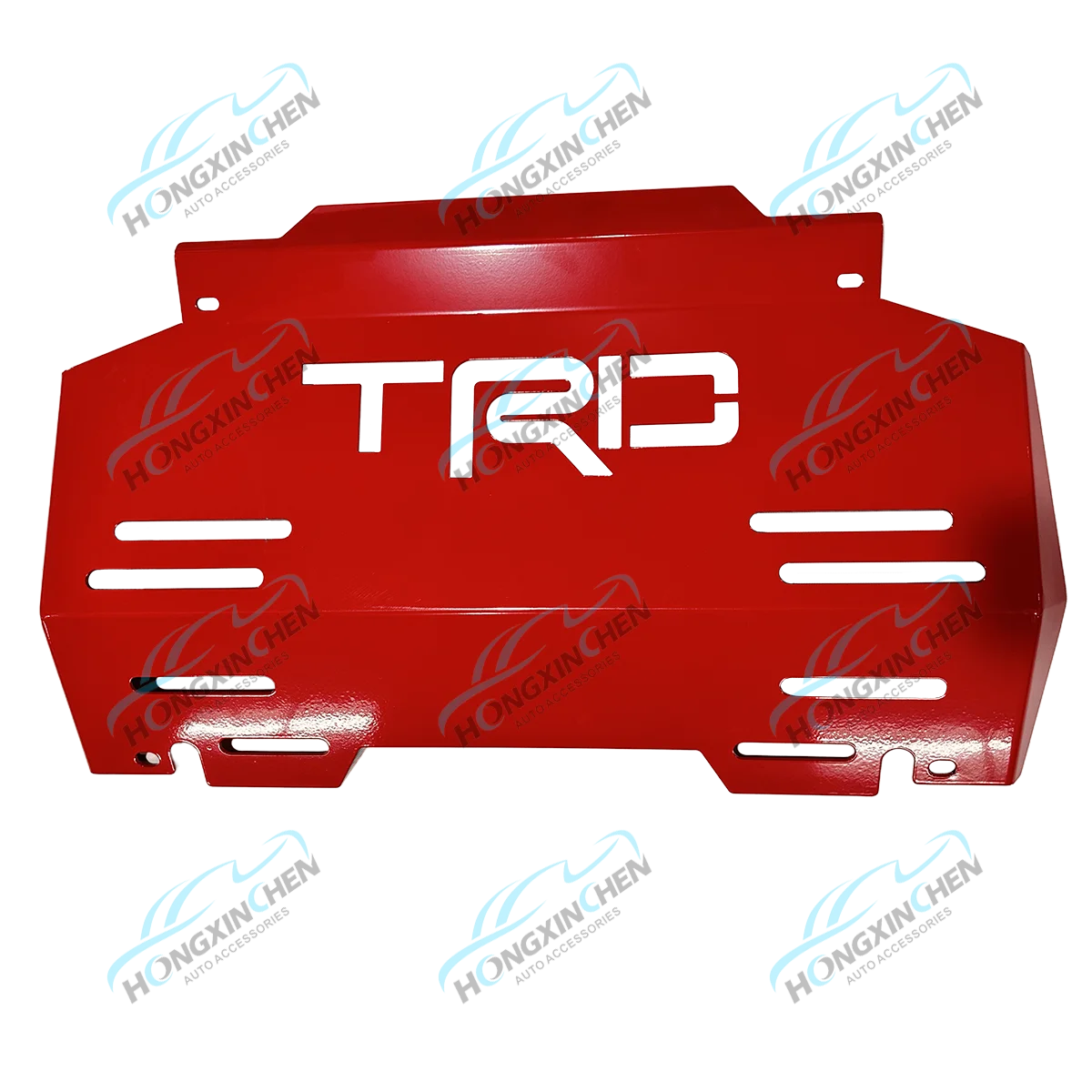 Exterior Accessories for Hilux Revo Fortuner Steel Skid Plate Red Engine Guard Bash Plate Cover Auto Tacoma FJ Cruiser D-Max