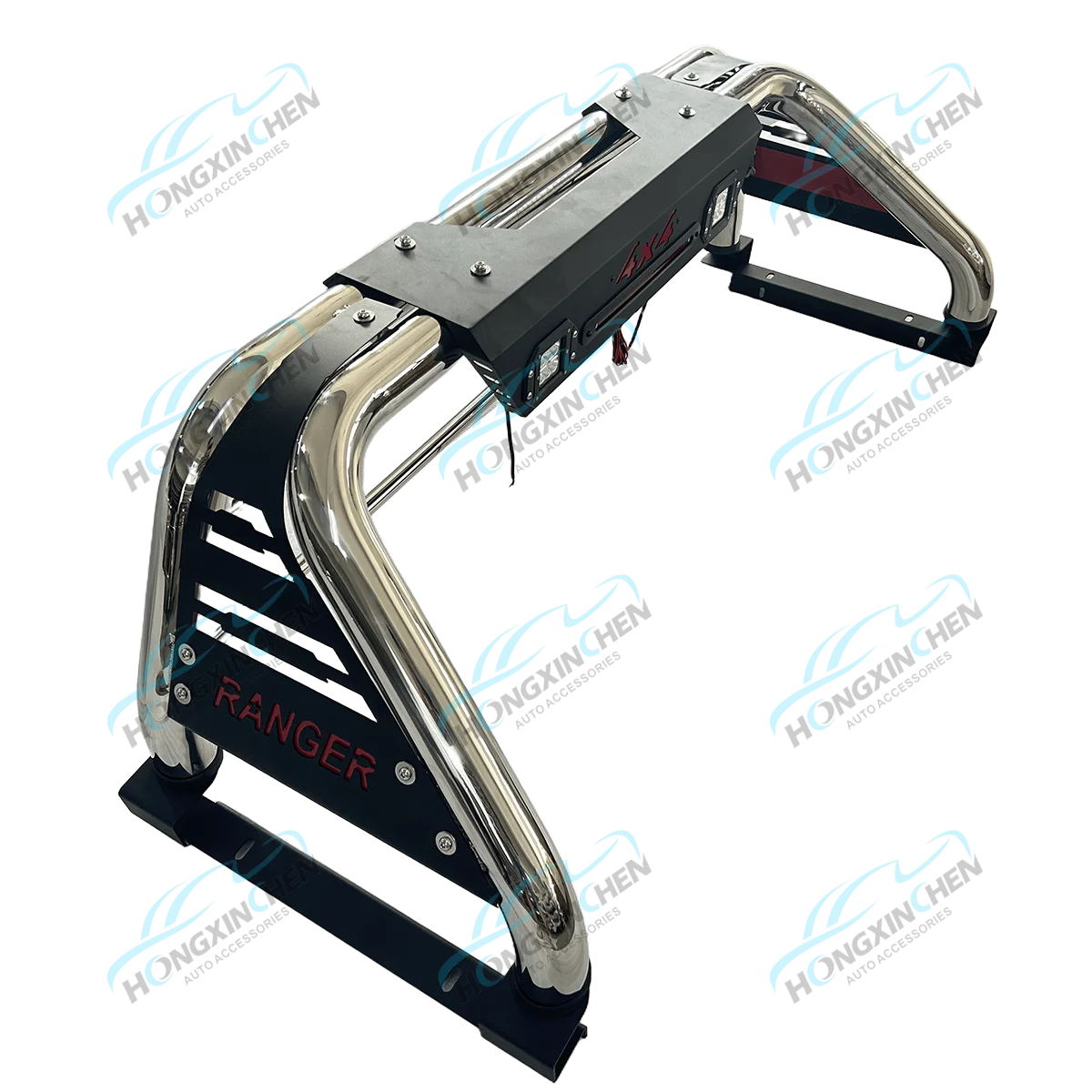 For Ford for Ranger Anti-Roll Bar Stainless Steel Roof Rack for Pickup Truck Bed Compatible 4x4 Exterior Accessory