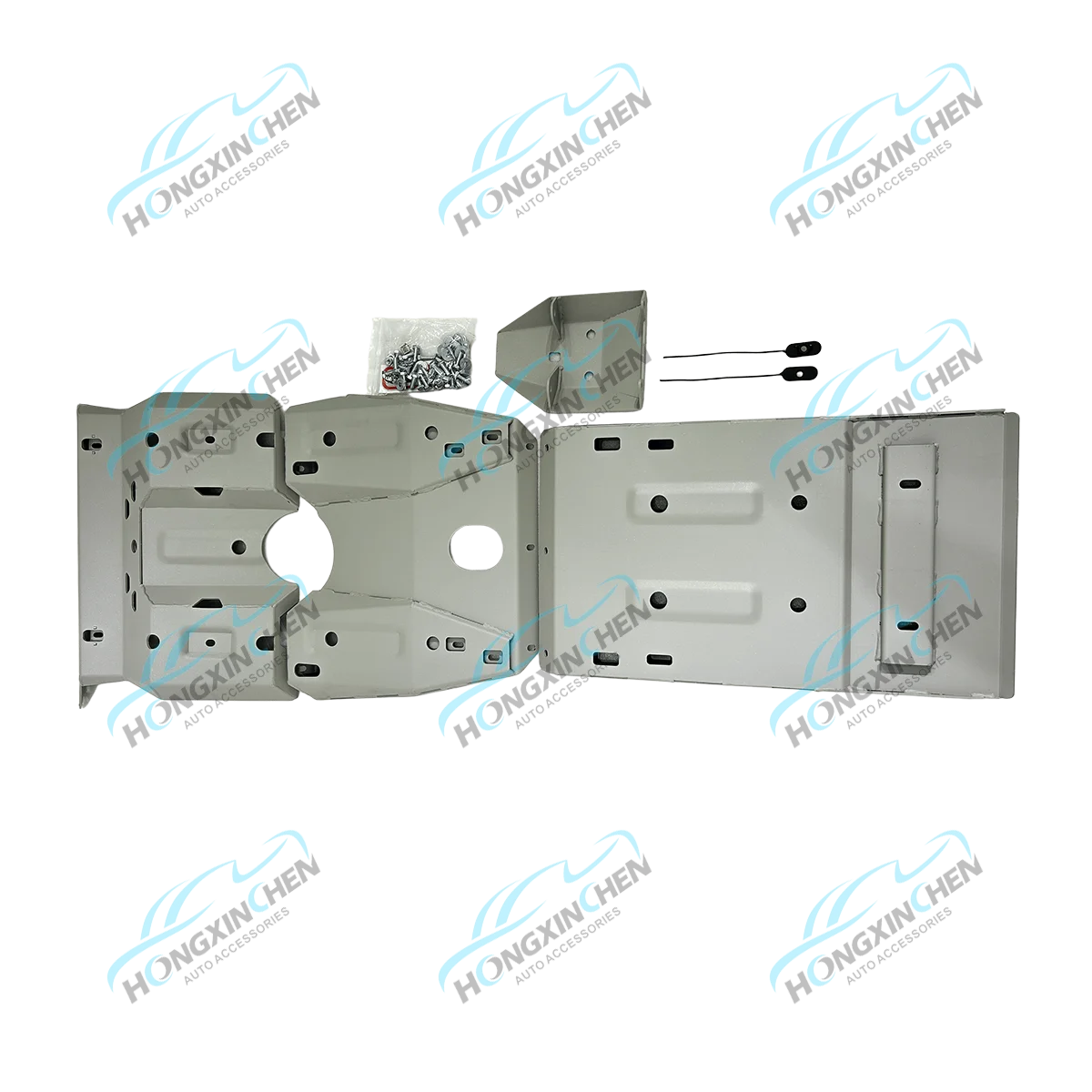 Factory 4x4 Anti-Skid Steel Plate for Hilux Vigo Revo Fortuner Isuzu D-max Mitsubishi Triton Vehicles Hiace Body Skid Plate