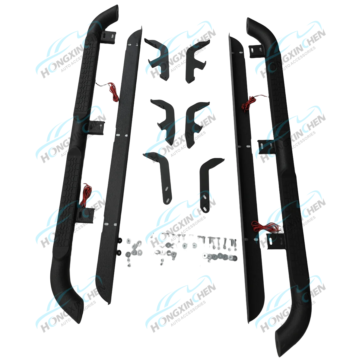 Universal Stainless Steel Running Boards 4x4 Car Accessories with Side Step Bars Fit for Ford Ranger Hilux D-MAX NP300