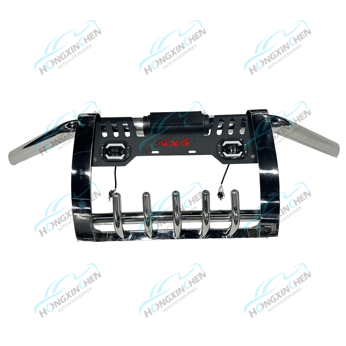 High Quality Front Bumper Pickup Grille Guard Bull Bar Front Bumper Guard Stainless Steel for Hilux Revo