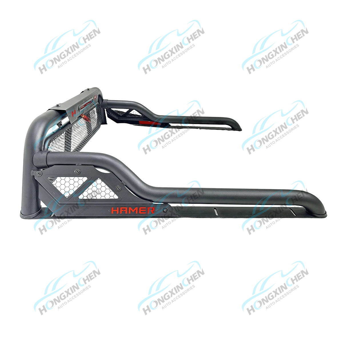 New Style 4x4 Iron Roll Bar with LED Replacement Sport Bar for 2022+ for Ranger Tacoma NP300 Black Universal Roll Bars for Picku