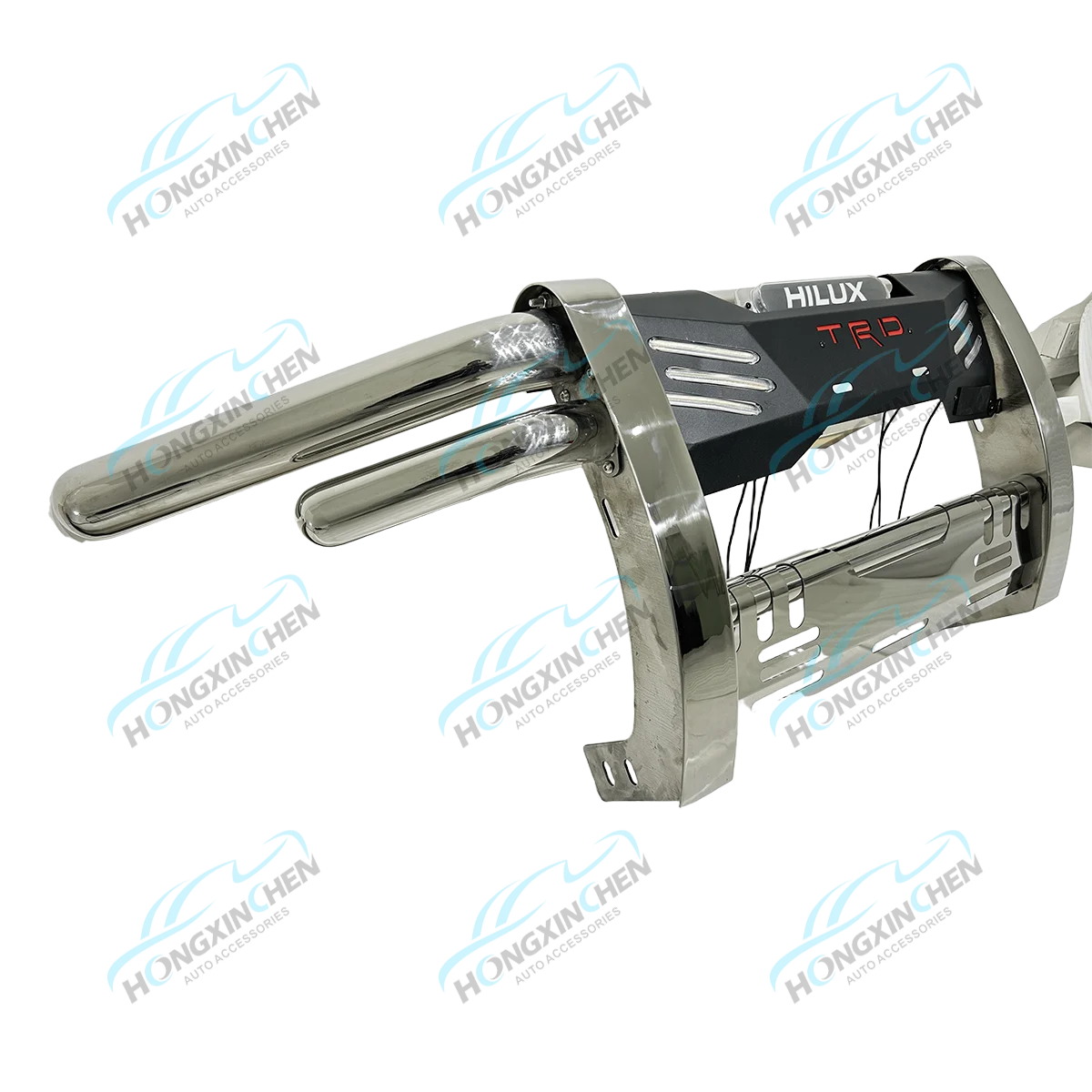 New Style Grille Guard High Quality Steel Front Bumper Guard With Light for Hilux Rocco 2020