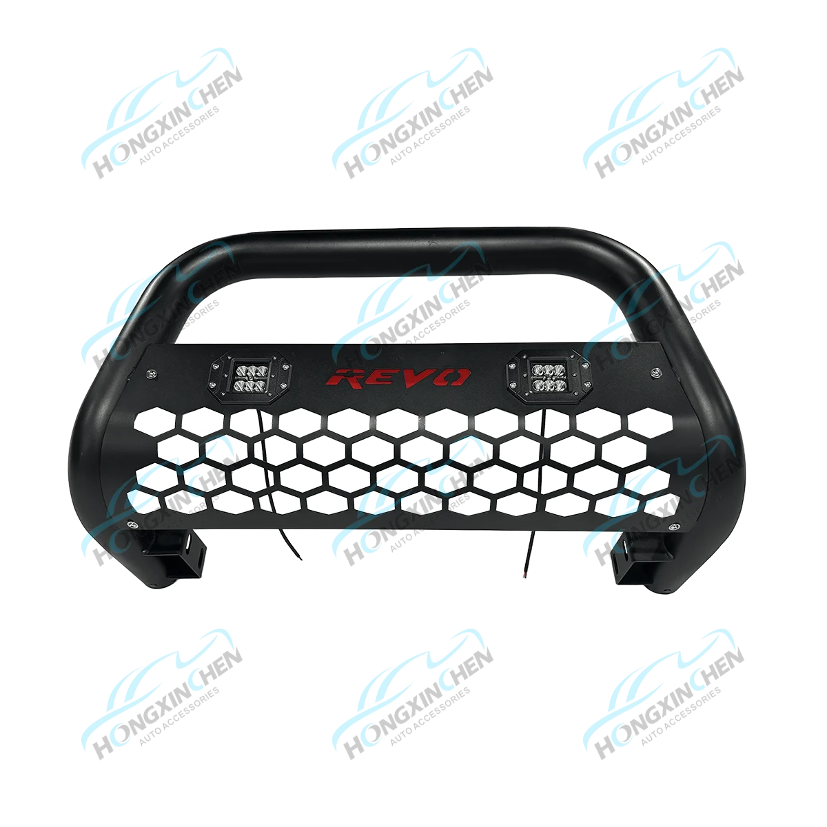 Black Steel Bull Bar Front Bumper for Pickup Trucks Compatible with Navara Colorado FJ Cruiser Pajero NP300