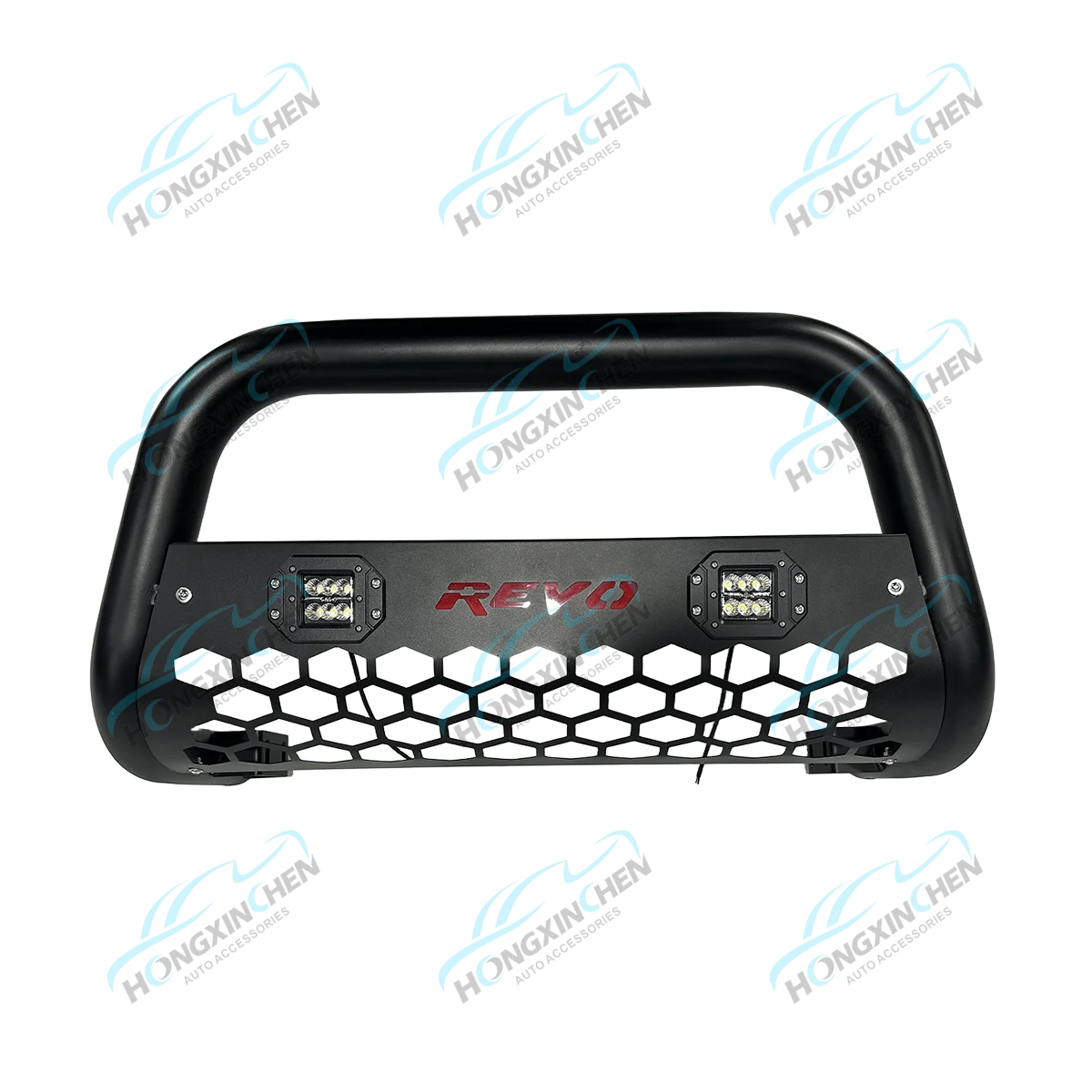 Black Steel Bull Bar Front Bumper for Pickup Trucks Compatible with Navara Colorado FJ Cruiser Pajero NP300