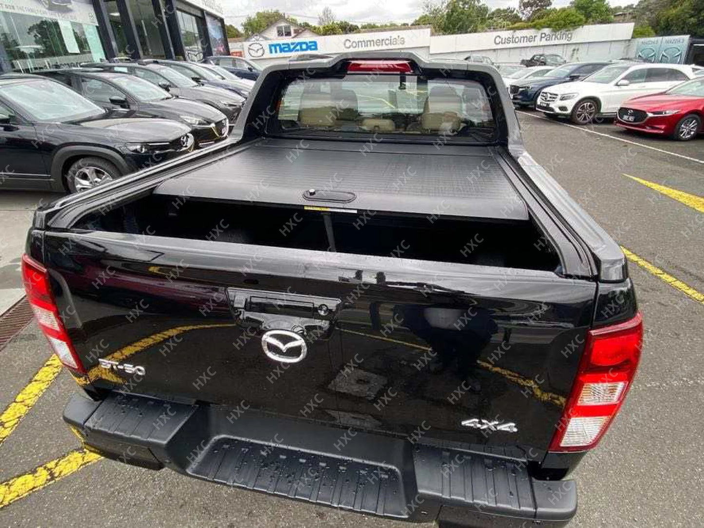 The Best Pickup Truck Tub Covers for Mazda Bt50 Hot Sale Aluminum Rear Trunk Cover Tri-fold Lid Top Canopy Truck Bed Protector