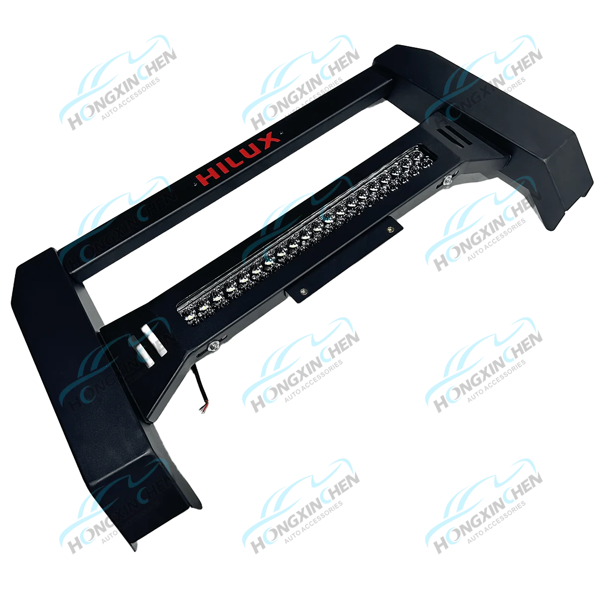 Universal Steel Bull Bar LED Light Grille Guard Car Accessories for 4x4 Pick-up Truck Foton Tunland Navara Colorado Bumper