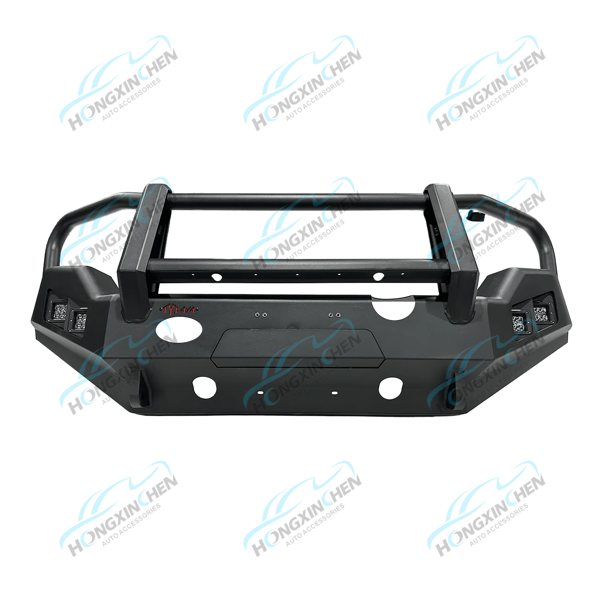 Custom Off-road 4x4 Steel Front Bumper Bull Bar Car Bumpers Bash Plate for Toyota Hilux Revo Vigo Triton L200 Mr D-max Bt50