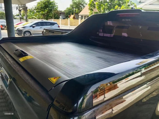 New Arrival Retractable Aluminum Roller Shutter Tonneau Cover With Waterproof Locking Tailbox Functions