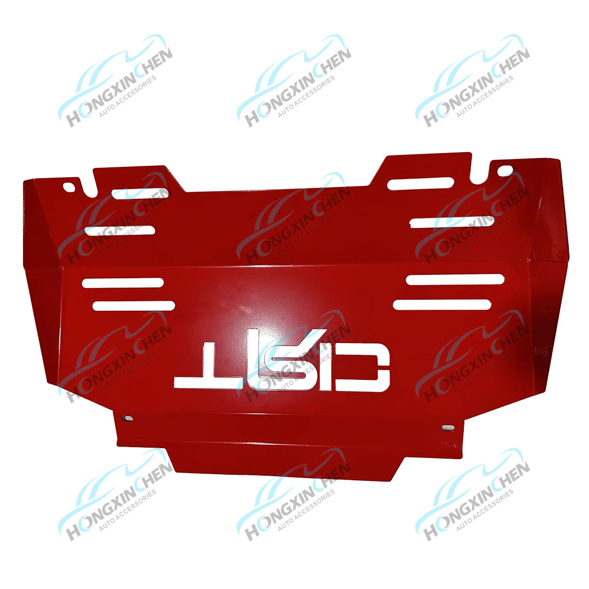 Exterior Accessories for Hilux Revo Fortuner Steel Skid Plate Red Engine Guard Bash Plate Cover Auto Tacoma FJ Cruiser D-Max