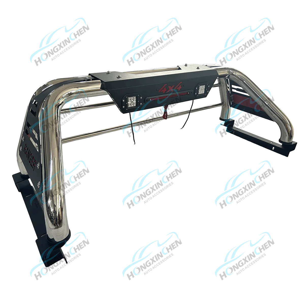 For Ford for Ranger Anti-Roll Bar Stainless Steel Roof Rack for Pickup Truck Bed Compatible 4x4 Exterior Accessory
