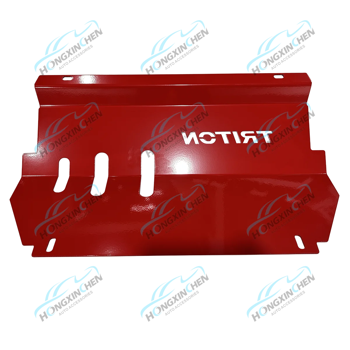 Wholesale Skid Plate for Mitsubishi Triton 4wd Pickup Accessories Engine Protecting Red Bash Plate Cover Steel Engine Guard