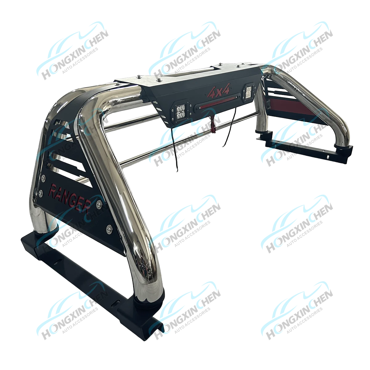 For Ford for Ranger Anti-Roll Bar Stainless Steel Roof Rack for Pickup Truck Bed Compatible 4x4 Exterior Accessory