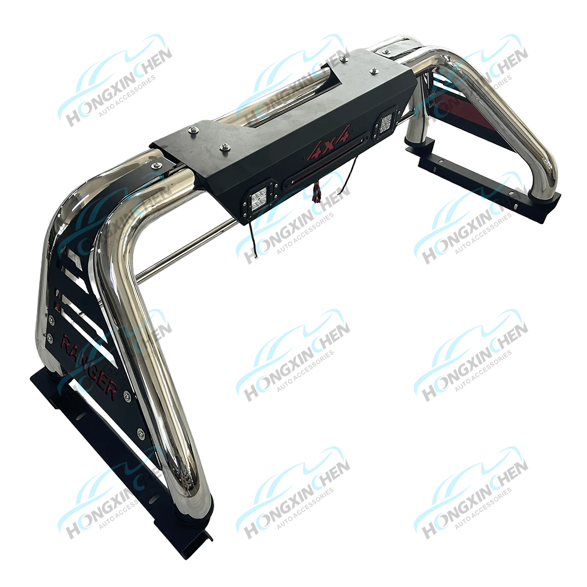 For Ford for Ranger Anti-Roll Bar Stainless Steel Roof Rack for Pickup Truck Bed Compatible 4x4 Exterior Accessory