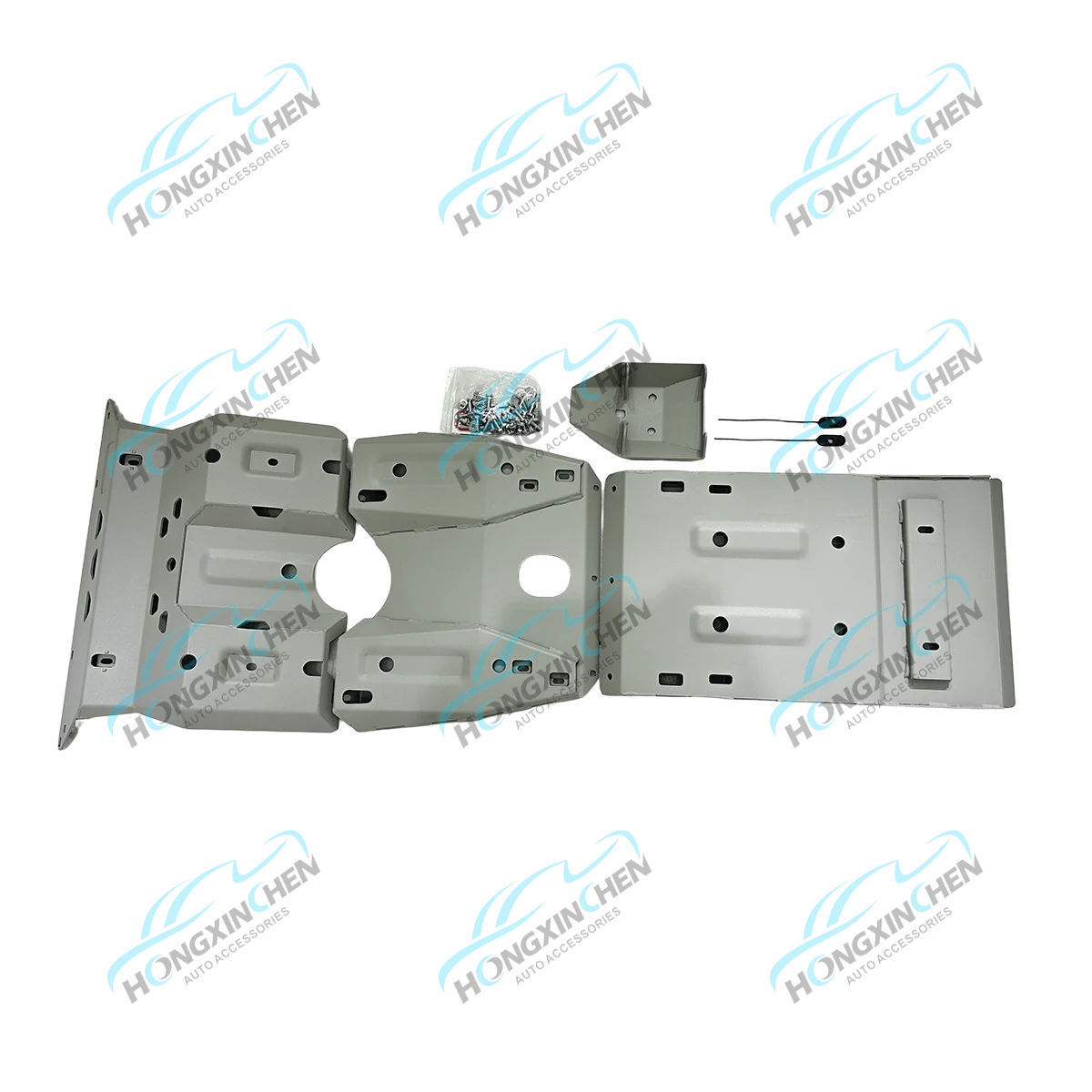 Factory 4x4 Anti-Skid Steel Plate for Hilux Vigo Revo Fortuner Isuzu D-max Mitsubishi Triton Vehicles Hiace Body Skid Plate