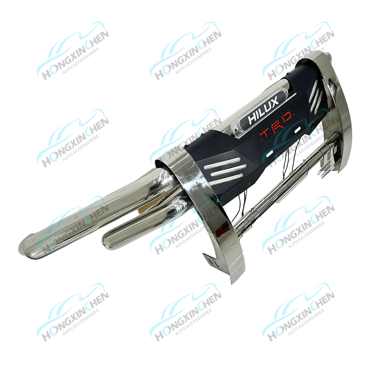 New Style Grille Guard High Quality Steel Front Bumper Guard With Light for Hilux Rocco 2020