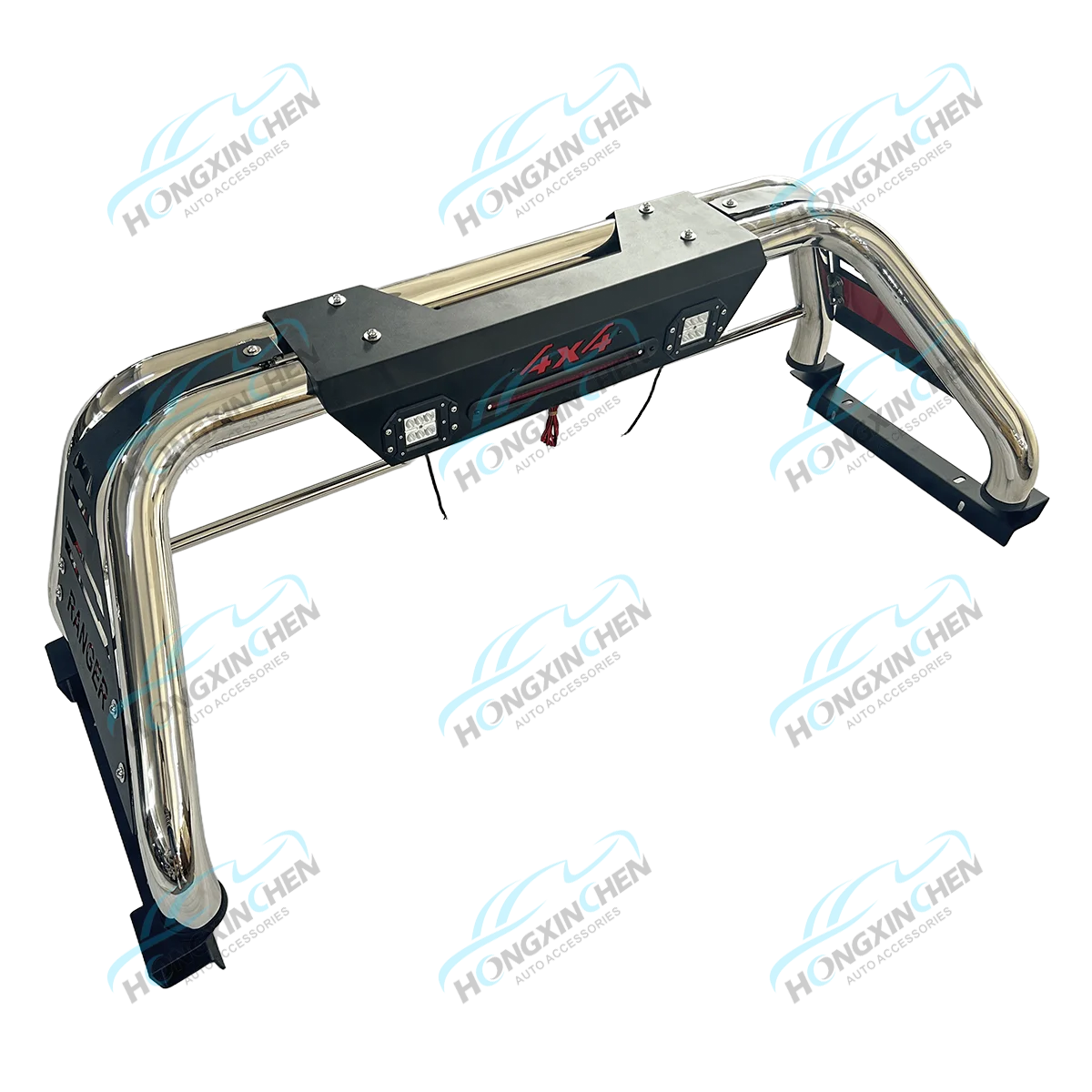 For Ford for Ranger Anti-Roll Bar Stainless Steel Roof Rack for Pickup Truck Bed Compatible 4x4 Exterior Accessory