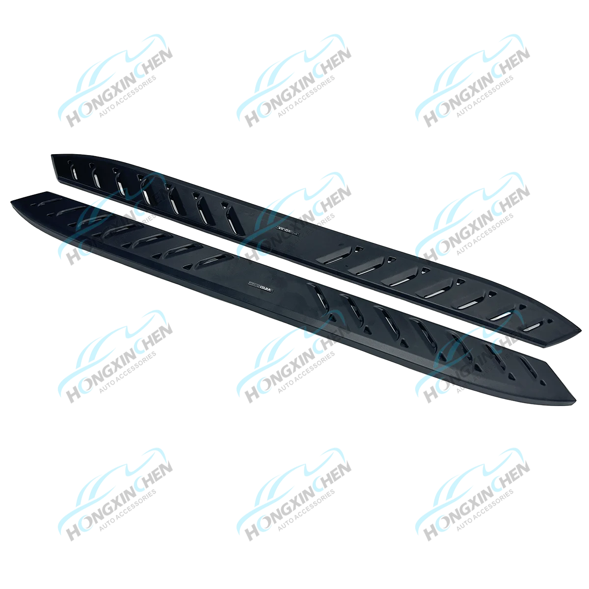 Black Off Road Universal Steel Side Steps for 4x4 Ford Ranger Raptor Running Boards