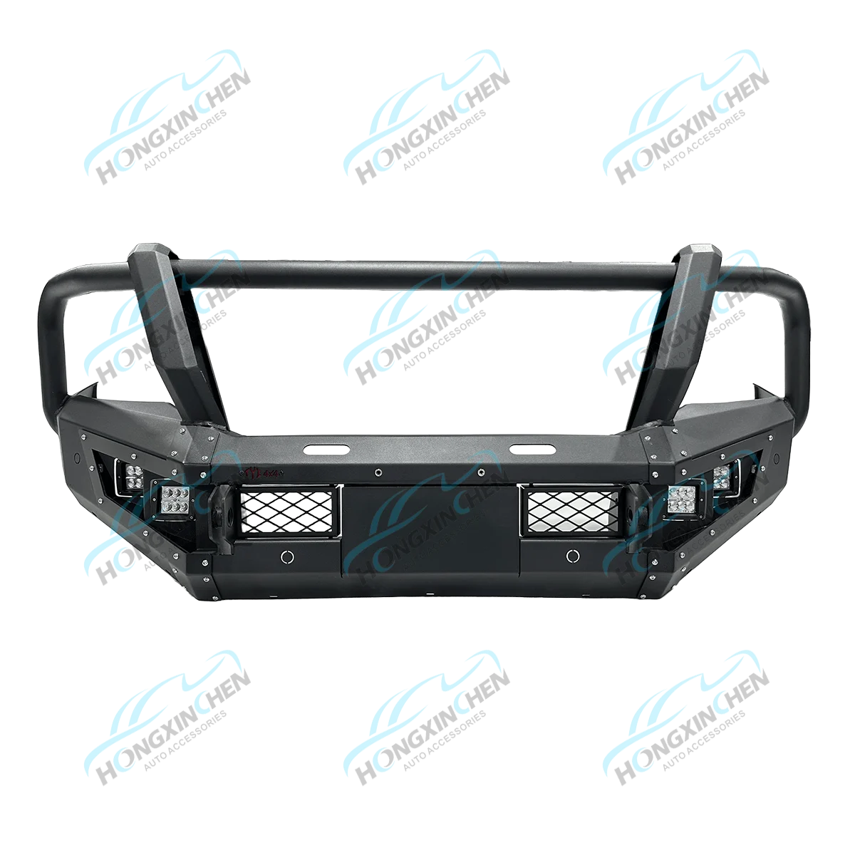 High Quality 4x4 Off-Road Front Bumper Accessories for Ford Ranger T9 2022 2023 Factory Price Steel Front Bumper for Navara