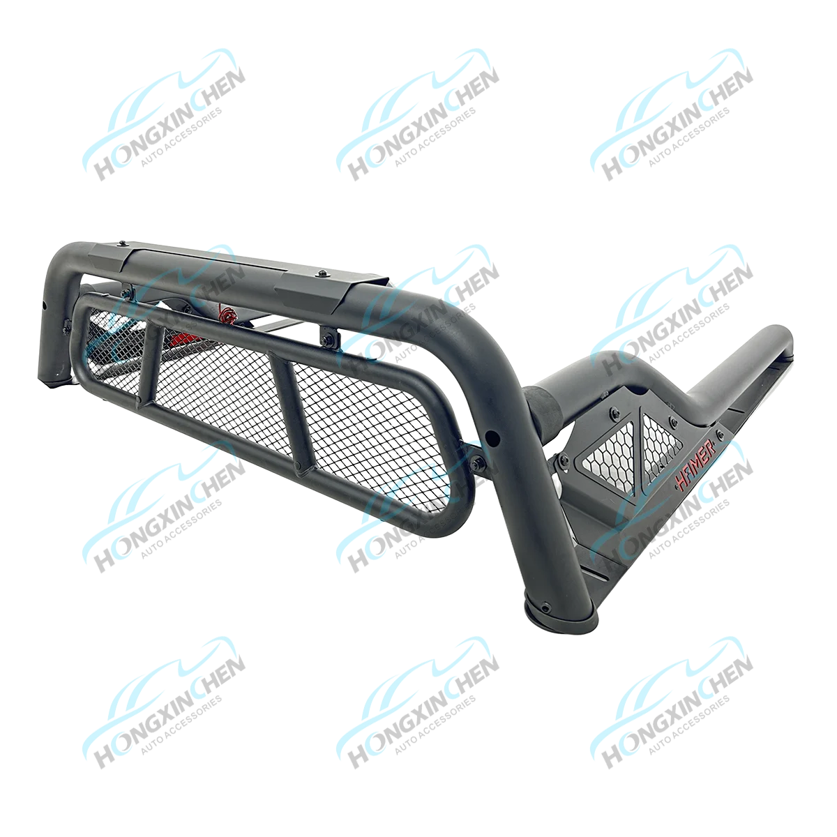 New Style 4x4 Iron Roll Bar with LED Replacement Sport Bar for 2022+ for Ranger Tacoma NP300 Black Universal Roll Bars for Picku