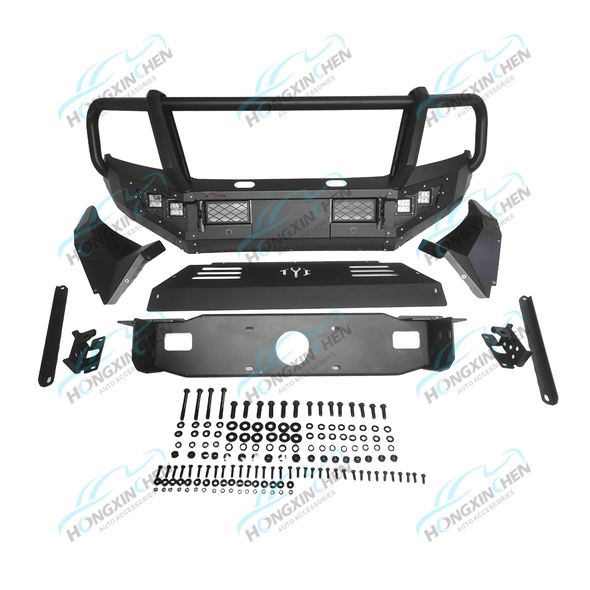 2023 for Ford Ranger Stylish 4x4 Design Stainless Steel Bull Bar Grille Guard Bumper Exterior Accessories for Car Bumpers