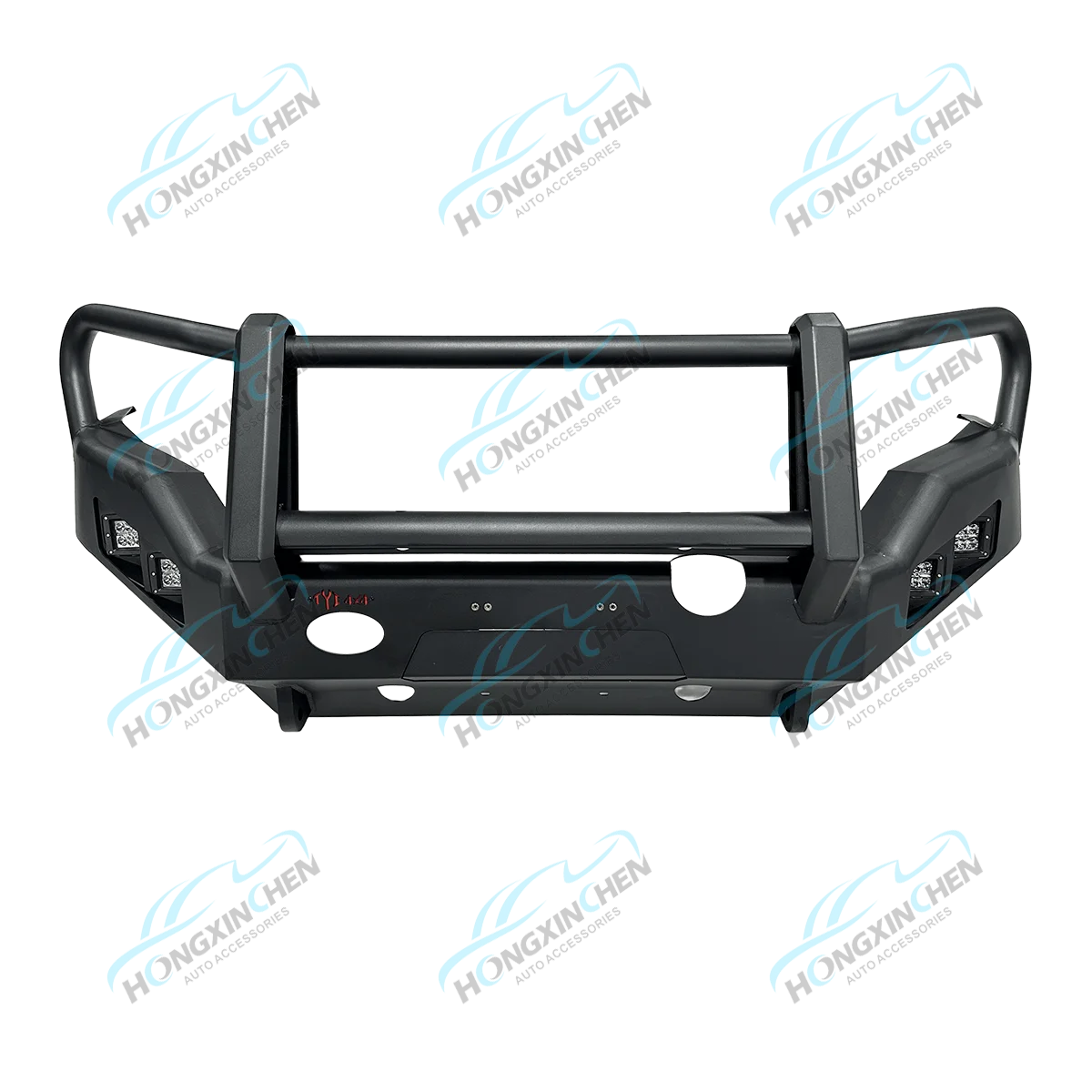 Custom Off-road 4x4 Steel Front Bumper Bull Bar Car Bumpers Bash Plate for Toyota Hilux Revo Vigo Triton L200 Mr D-max Bt50