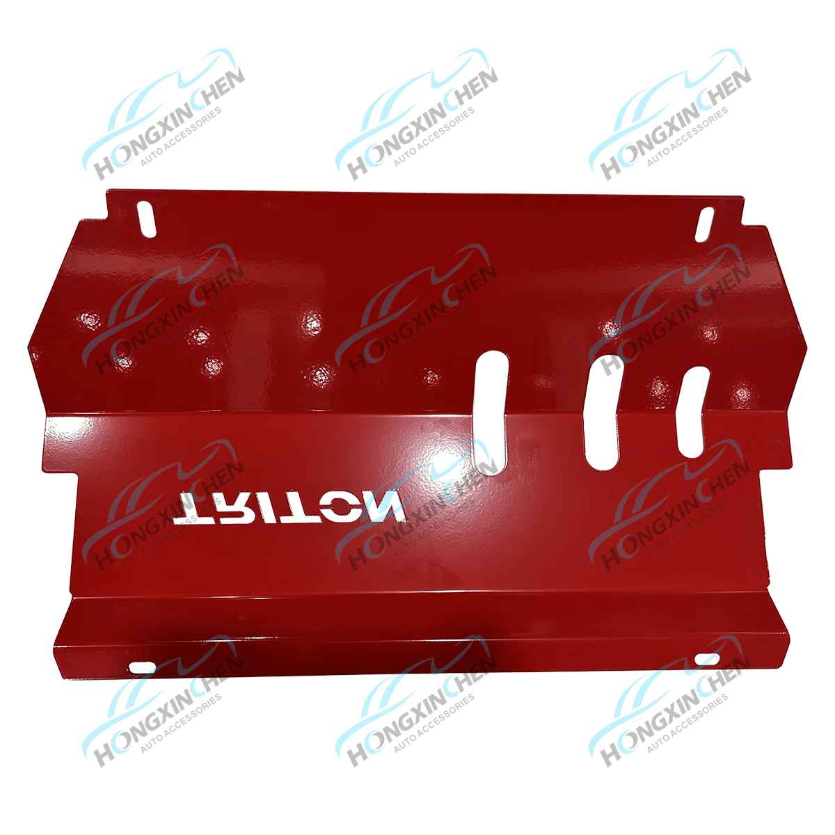 Wholesale Skid Plate for Mitsubishi Triton 4wd Pickup Accessories Engine Protecting Red Bash Plate Cover Steel Engine Guard