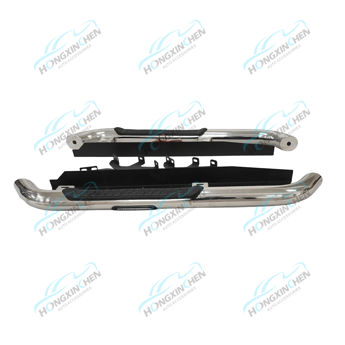 Universal Stainless Steel Running Boards 4x4 Car Accessories with Side Step Bars Fit for Ford Ranger Hilux D-MAX NP300
