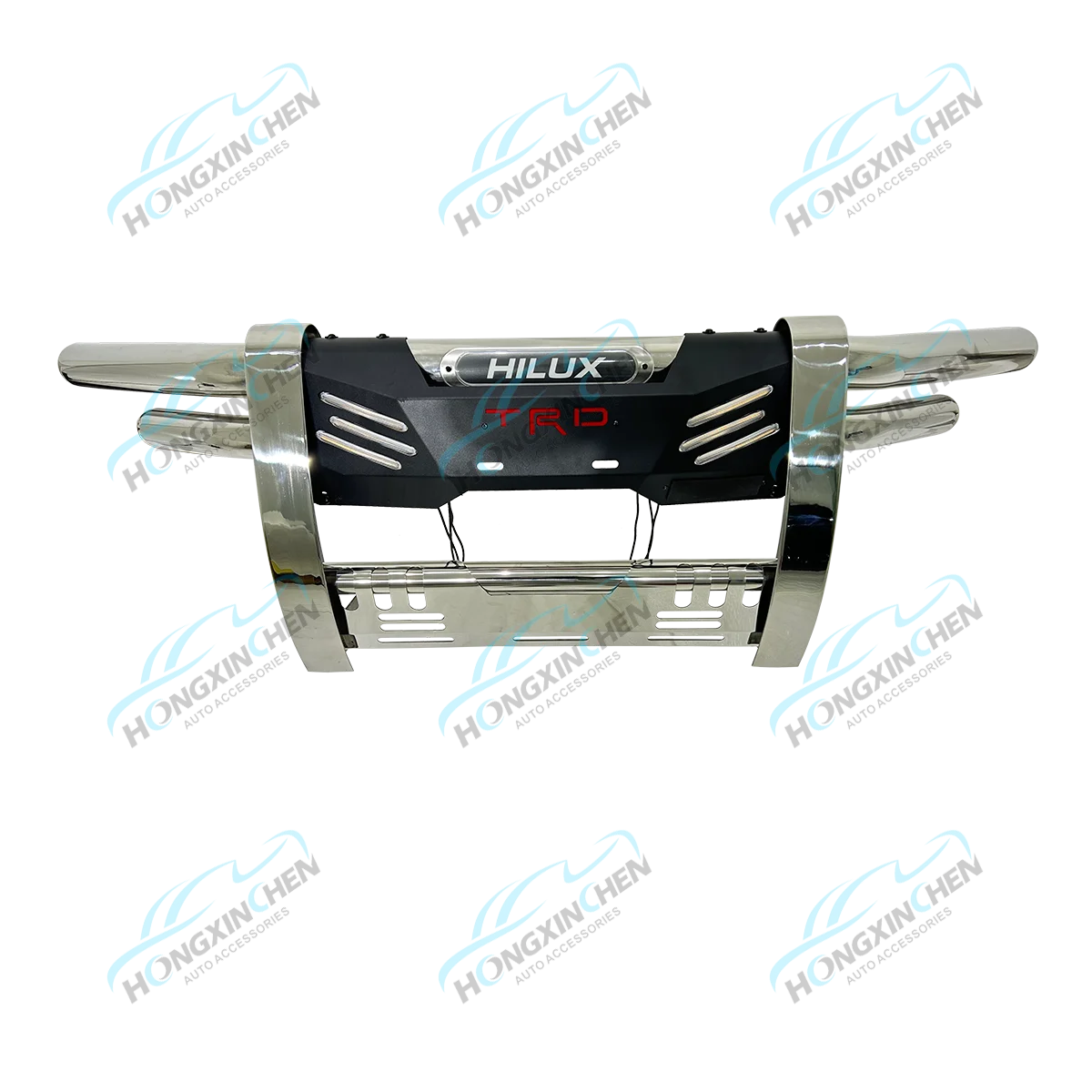 New Style Grille Guard High Quality Steel Front Bumper Guard With Light for Hilux Rocco 2020