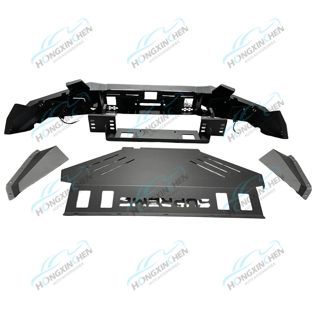 4x4 Bull Bar Steel Car Front Bumper for Ranger T9 2022 2023 Rolled Steel Bumper Guard