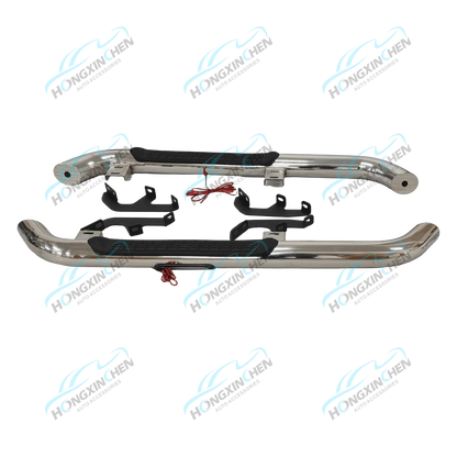 Universal Stainless Steel Running Boards 4x4 Car Accessories with Side Step Bars Fit for Ford Ranger Hilux D-MAX NP300
