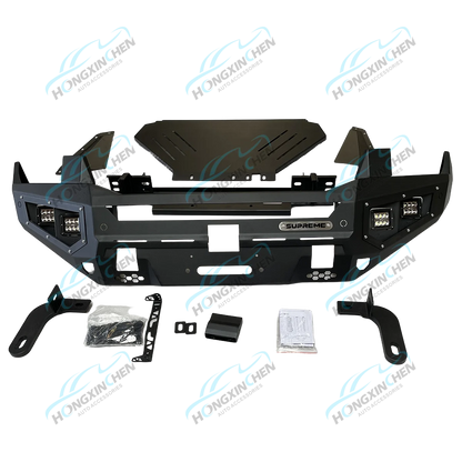 4x4 Bull Bar Steel Car Front Bumper for Ranger T9 2022 2023 Rolled Steel Bumper Guard