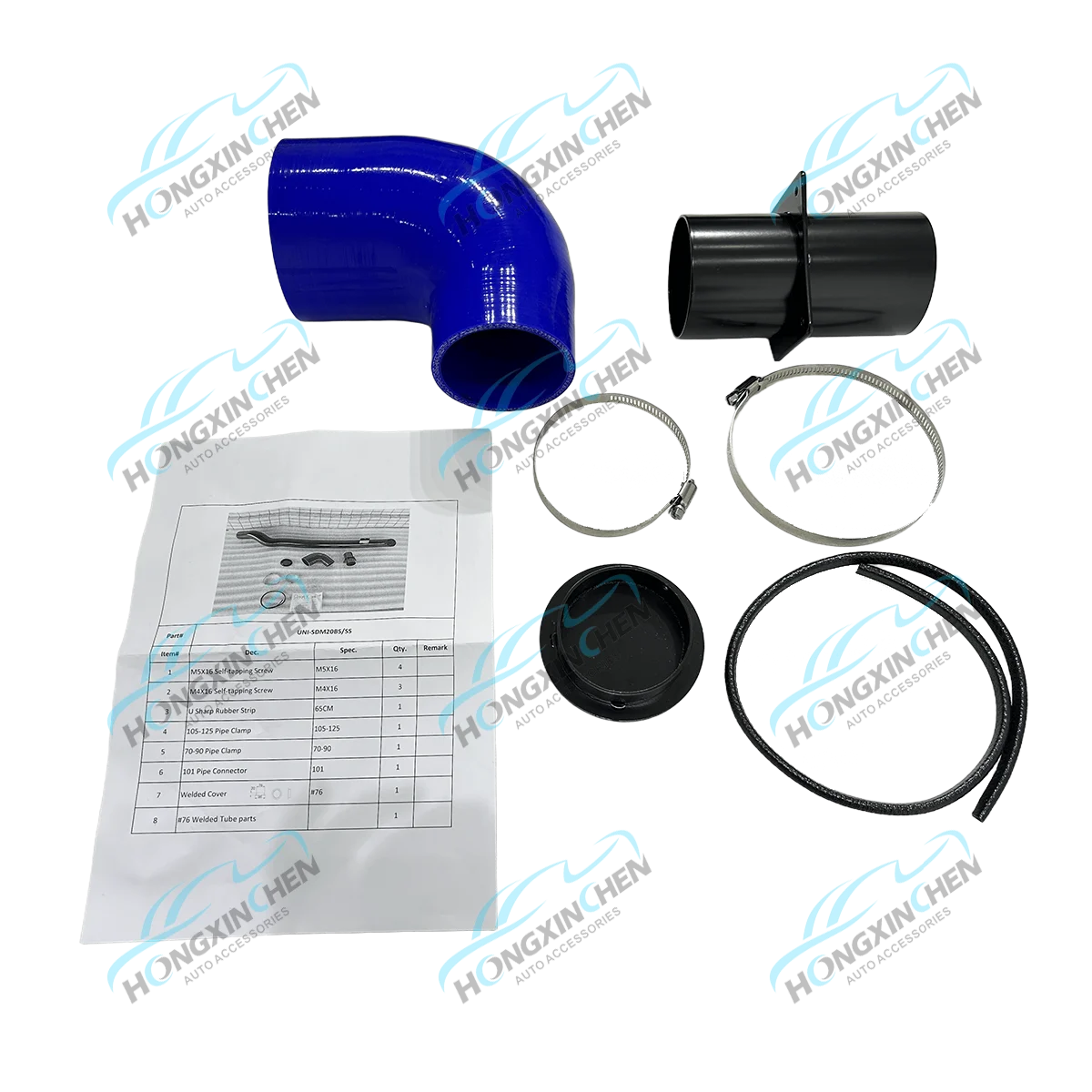 Customizable 4x4 Universal Stainless Steel Car Snorkel Air Intake for Pickup Trucks Fits D-Max Mazda Isuzu Sports Design Style