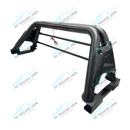 Black Stainless Steel Rolling Bar Accessory for Mitsubishi L200 Triton 10 Compatible for Toyota Tacoma NP300 Colorado FJ Cruiser