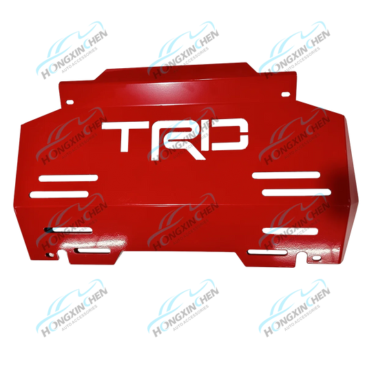 Exterior Accessories for Hilux Revo Fortuner Steel Skid Plate Red Engine Guard Bash Plate Cover Auto Tacoma FJ Cruiser D-Max