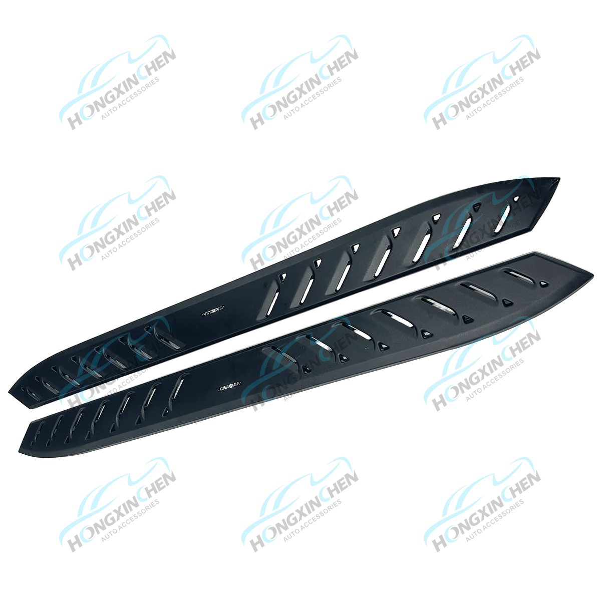 Black Off Road Universal Steel Side Steps for 4x4 Ford Ranger Raptor Running Boards