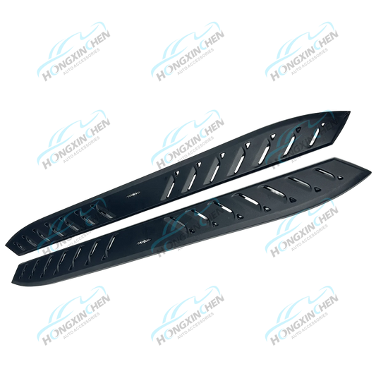 Black Off Road Universal Steel Side Steps for 4x4 Ford Ranger Raptor Running Boards