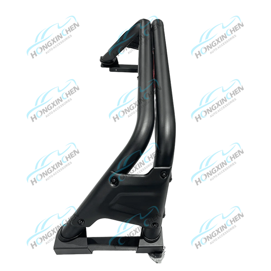 Black Stainless Steel Rolling Bar Accessory for Mitsubishi L200 Triton 10 Compatible for Toyota Tacoma NP300 Colorado FJ Cruiser