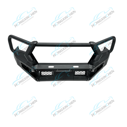 Wholesale 4x4 Stainless Steel Bull Bar Long Rectangular LED Light Front Bumper for Toyota Revo Pajero Navara NP300 Cars Bumpers