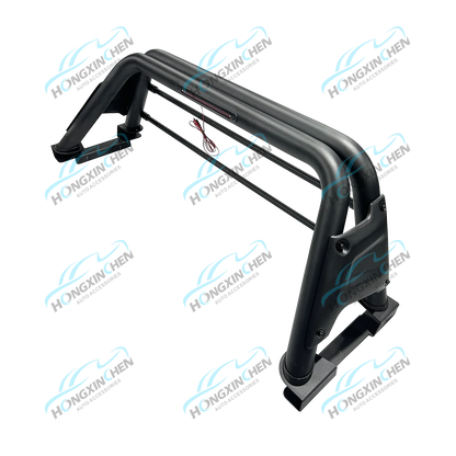 Black Stainless Steel Rolling Bar Accessory for Mitsubishi L200 Triton 10 Compatible for Toyota Tacoma NP300 Colorado FJ Cruiser