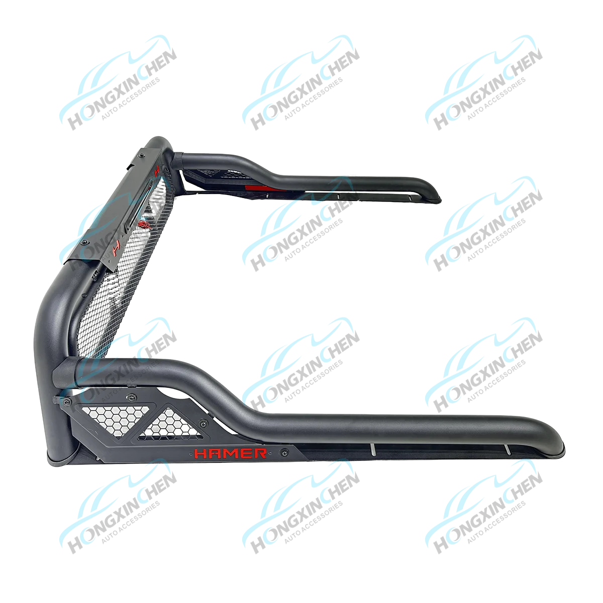 New Style 4x4 Iron Roll Bar with LED Replacement Sport Bar for 2022+ for Ranger Tacoma NP300 Black Universal Roll Bars for Picku