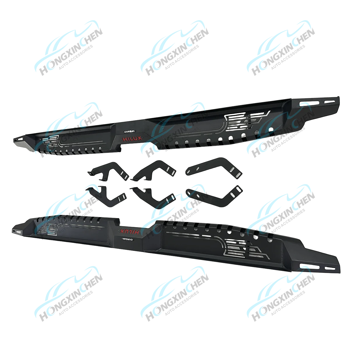 Car Side Steps 4x4 Accessories Running Board Steel Alloy Universal Side Steps for Toyota Hilux