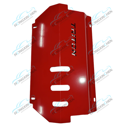 Wholesale Skid Plate for Mitsubishi Triton 4wd Pickup Accessories Engine Protecting Red Bash Plate Cover Steel Engine Guard