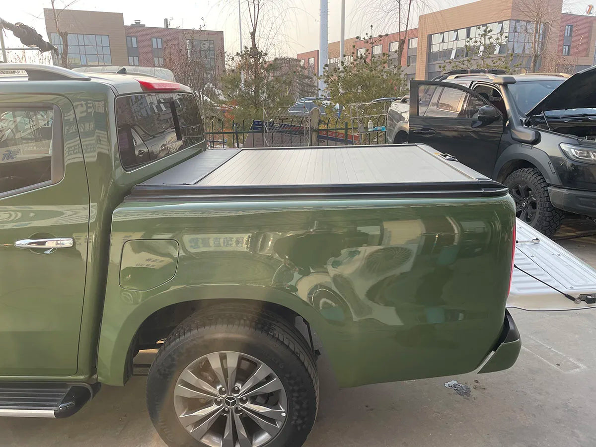 For Benz Mercedes V-Class Manual Roll Lid Shutter Aluminum Alloy Pickup Truck Bed Cover for Ranger NP300 Roll up Locking