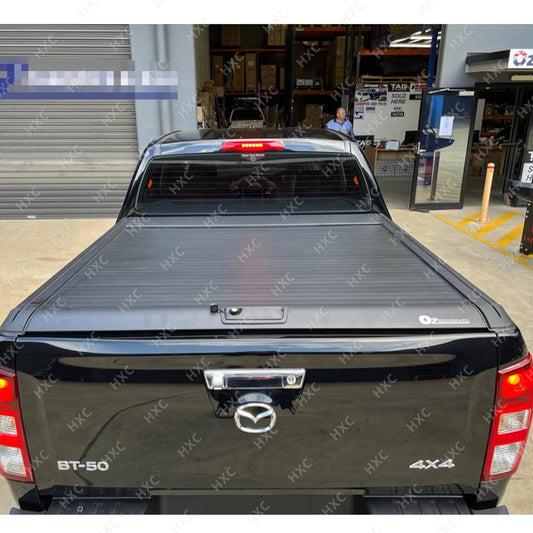 The Best Pickup Truck Tub Covers for Mazda Bt50 Hot Sale Aluminum Rear Trunk Cover Tri-fold Lid Top Canopy Truck Bed Protector