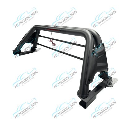 Black Stainless Steel Rolling Bar Accessory for Mitsubishi L200 Triton 10 Compatible for Toyota Tacoma NP300 Colorado FJ Cruiser