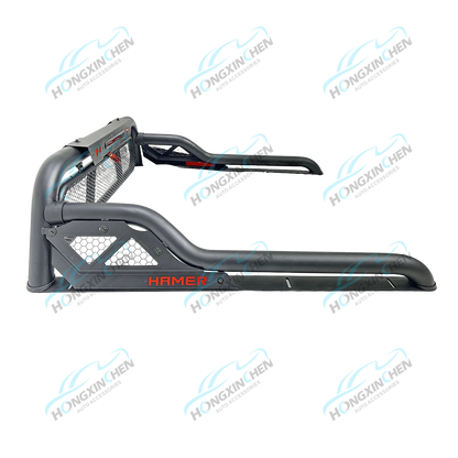 New Style 4x4 Iron Roll Bar with LED Replacement Sport Bar for 2022+ for Ranger Tacoma NP300 Black Universal Roll Bars for Picku