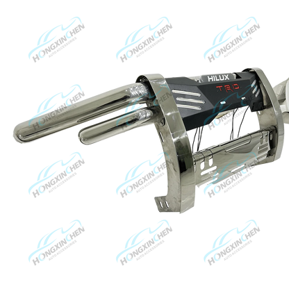 New Style Grille Guard High Quality Steel Front Bumper Guard With Light for Hilux Rocco 2020