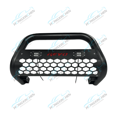 Black Steel Bull Bar Front Bumper for Pickup Trucks Compatible with Navara Colorado FJ Cruiser Pajero NP300
